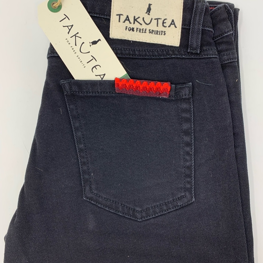 Brand New Women Blk Takutea Olak Jabu Jeans 26x25 - Picture 6 of 8